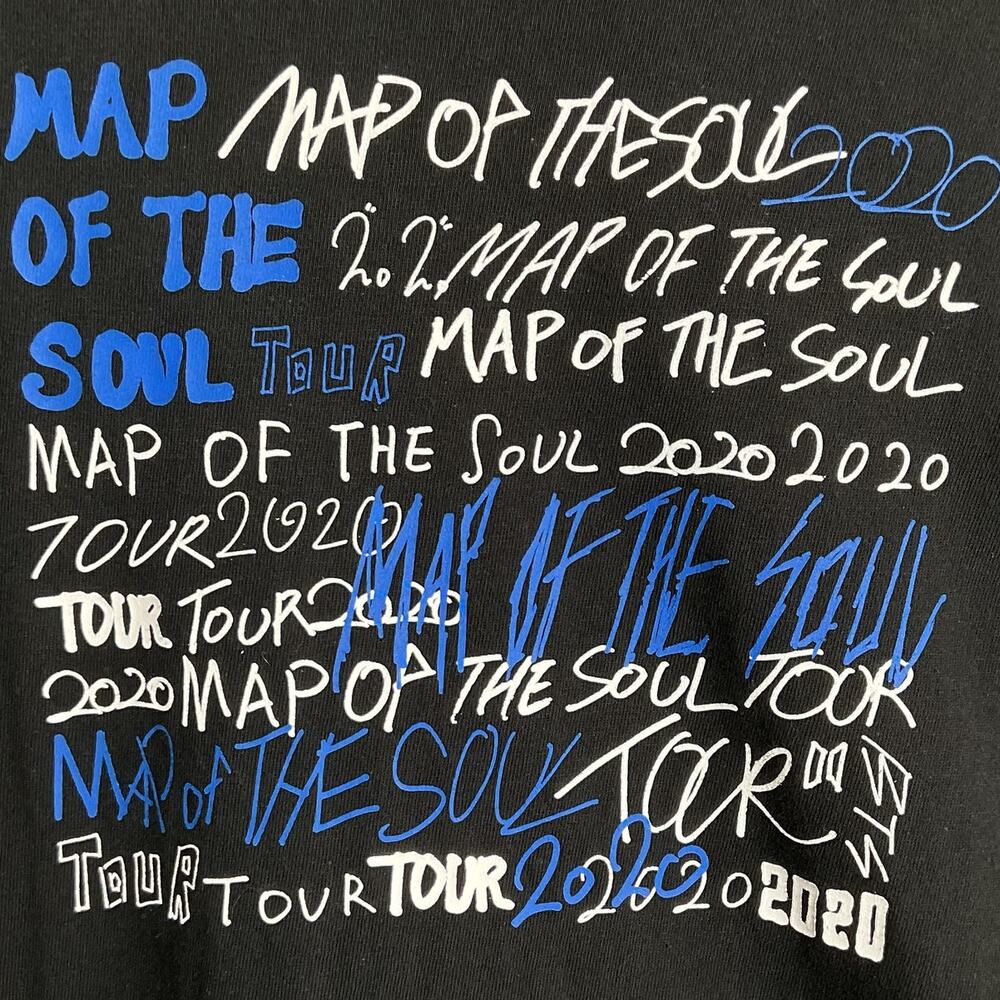 BTS Map of the Soul Tour Tee Shirt Ver 1 Medium Black
